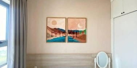 Căn hộ chung cư: C/c Harmona,  Tân BÌnh:81m2, 2p ngủ, 2wc, Nội thất, 12tr/th