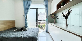 Căn hộ chung cư:  CH MINI DIỆN TÍCH lớn BAN CÔNG cửa sổ mát không cần quạt 