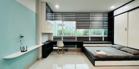 Nhà hàng - Khách sạn: Căn Hộ Cao Cấp  35m2 - Full Nội Thất + Ban Công - Đại Học