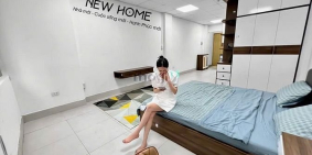 Nhà hàng - Khách sạn: Căn Hộ 1 Phòng Ngủ Tách Bếp - Siêu Rộng, Thoáng - Ngay  Ph