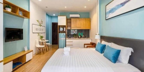 Nhà hàng - Khách sạn: Căn studio 1PN Full nội thất Đường Ung Văn Khiêm Q. Bình 