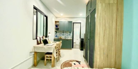 Nhà hàng - Khách sạn: Cho thuê căn hộ Studio máy giặt riêng ngay Ung Văn Khiêm B