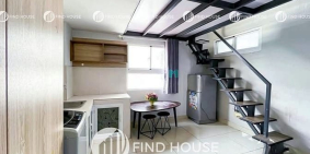 Nhà hàng - Khách sạn: Dupelx gác cao 2m cửa sổ thoáng có máy giặt riêng ngay KCX