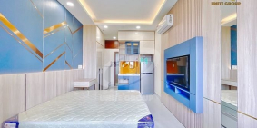 Nhà hàng - Khách sạn: Cho thuê căn hộ full nội thất máy giặt riêng bancon ngay K