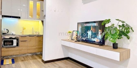 Nhà hàng - Khách sạn: Căn hộ Studio full nội thất gỗ view đẹp bờ kè Trường Sa