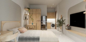 Nhà hàng - Khách sạn: Căn hộ mới 100% - Ban công TO️Máy giặt RIÊNG - Nhận PET