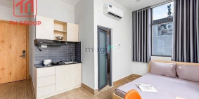 Nhà hàng - Khách sạn: Cho thuê phòng mới nhà có thang máy ở Nguyễn Trọng Tuyển P