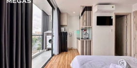 Studio full nội thất có ban công máy giặt riêng gần CVien Lê Thị Riêng