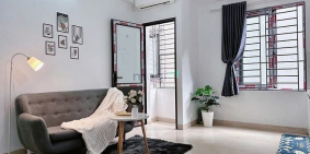 Phòng trọ: Cho thuê CCMN full đồ, có ban công siêu thoáng ở 73 Hoàng Ngân