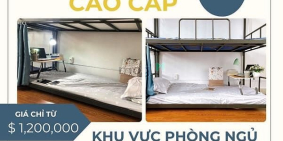 Phòng trọ: Ký Túc Xá Quận 10 Giá Rẻ - Full Nội Thất - Không Phát Sinh Chi Phí