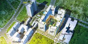 Căn hộ ecohome 3 Đông Ngạc Bắc Từ Liêm  giá 16,5tr/m2 DT 67m2