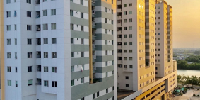 Belleza 50m2: 1PN + 1WC, nhà trống, căn góc, view Đông Nam Phạm Hữu Lầu 6tr