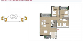 Bán căn hộ C1206 UDIC WESTLAKE mặt đường Võ Chí Công giá 6.95 tỷ