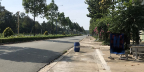 nhà phố 1 trệt 2 lầu có sân thượng dt 150m2 mặt tiền đường mỹ phước tân vạn