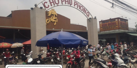 Bán gấp lỗ nhà 2 tầng , khu thương mại Trường Sơn, chợ Phú Phong, Bình Chuẩn