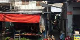 Bán dãy trọ đường Bà Triệu 145m2,gần chợ Hóc Môn,10 phòng,thu 18tr/tháng,