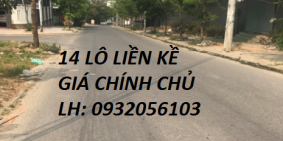 Bán đất nền chính chủ, sổ đỏ. Mặt tiền đường cực đẹp.LH: 0932056103