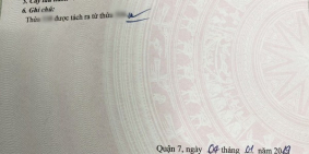 Bán gấp lô đất tiện xây mới hẻm 1135 Huỳnh Tấn Phát quận 7.