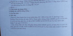 Bán đất quận 9, Mặt tiền hẻm lớn 7m đường Nguyễn Duy Trinh