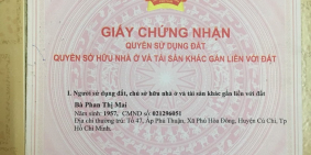 Chính chủ cần bán lô đất VỊ TRÍ ĐẸP và GIÁ TỐT tại Củ Chi, Tp HCM.