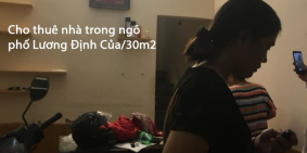 Cho thuê nhà trong ngõ phố Lương Định Của/30m2