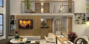 căn hộ 37m2, 1 phòng ngủ, một tần lửng