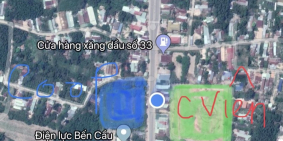 Bán nhà TT Bến Cầu dối diện COOP-MART đang cb xây.  Cách chợ Bến Cầu chỉ 400m