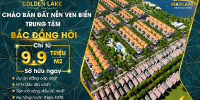 Golden Lake - Đất nền ven biển trung tâm Bắc Đồng Hới - chỉ 9,9tr/m2
