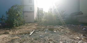 Cần bán miếng đất 200m2 mặt tiền đường Bà Triệu đối diện bệnh viện Hóc Môn.SHR