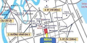 Mở bán dự án đẹp ở trung tâm Huyện Nhơn Trạch. Dự án Mega City 2 Kim Oanh