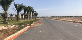 Sang 2 lô liền kề 200m2 đường nhựa (10x20), đất gần phà Cát Lái, gần kề TP HCM.