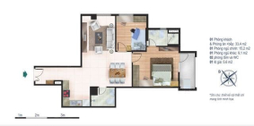 Chính chủ cần bán căn góc 2PN 2WC diện tích 79.7m2 chung cư 259 Yên Hòa