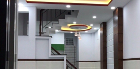 Bán nhà mới xây đúc 2 lầu có 3 phòng ngủ 3WC. Hẻm 3m 1 sẹc cực đẹp, ngay trường