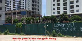 Bán đất phân lô Khu đô thị Tây Hồ Tây, Nguyễn Văn Huyên kéo dài, 132m2.