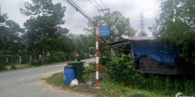 đất củ chi thổ cư mặt tiền đường nhựa 91m2 bán 950 triệu.