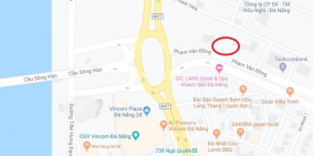 Cho thuê đất 2 mặt tiền Lô 1-2 đường Phạm Văn Đồng, Đà Nẵng.