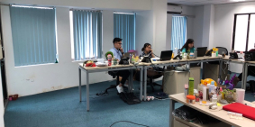 Cho thuê thẳng văn phòng 75m2 giá mùa dịch tại mặt phố Trần Đại Nghĩa, HBT, HN