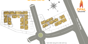 Suất nội bộ Opal Boulevard 107m² 3PN, căn góc