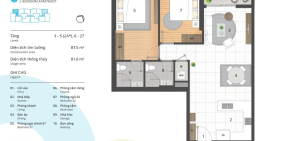 Bán căn hộ N2002 Kosmo Tây Hồ 81m2 2PN, hướng ĐN giá 3,8 tỷ (Đã VAT)