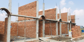 Bán dãy trọ 5 căn đang xây dựng gần KCN nhẹ. SHR 125m2 giá 1ty500tr