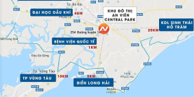 Bán đất nền ven biển Vũng Tàu dự án An Viên Central Park  Gía chỉ 750tr/nền