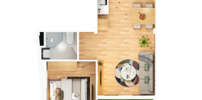 Chính chủ cần cho thuê căn hộ Minh Trần House 30m2/4triệu/tháng