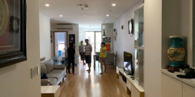 Cho thuê căn hộ Horizon Lĩnh Nam full đồ 100m2,3pn,2vs. 13tr. Lh 0375995653