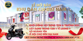 Sở Hữu Ngay Đất Vàng KDC Đại Nam- Chủ Đầu Tư Dũng Lò Vôi.