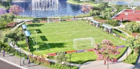 KDC Tân Phú Trung nằm ngay mặt đường Hồ Văn Tắng, Củ Chi giá F1, hỗ trợ ngân hàg