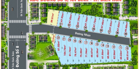 Bán đất đường số 8 p. An Bình, Tp. Biên Hòa, dt 66m2 có vỉa hè, đường nhựa 5m