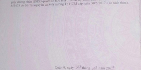 Vợ chồng li dị cần bán gấp lô đất P.Long Phước, giá rẻ hơn thị trường 200tr