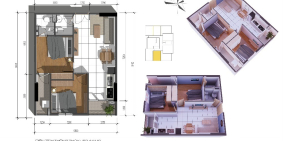 Còn 2 suất CĐT căn 55m2 giá 1,1 tỷ/căn 2PN+2WC đã bao gồm VAT