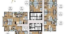 Chỉ cần 50% GT nhận nhà,căn 2 ngủ cao cấp 83.38m2 chỉ 2.2 tỷ, hỗ trợ ngân hàng 8