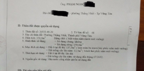 35. ĐịaỐcXanhNamBộ Bán gấp nhà MT đg tiền cảng,thắng nhất,tp.vũng tàu
